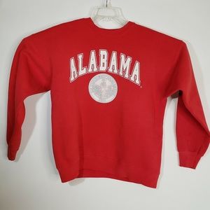 Vintage 1980s University of Alabama Seal Sweatshirt XL Distressed Made in USA